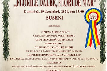 Festivalul de colinde și obiceiuri tradiționale de iarnă ,,Florile Dalbe, Flori de Măr”