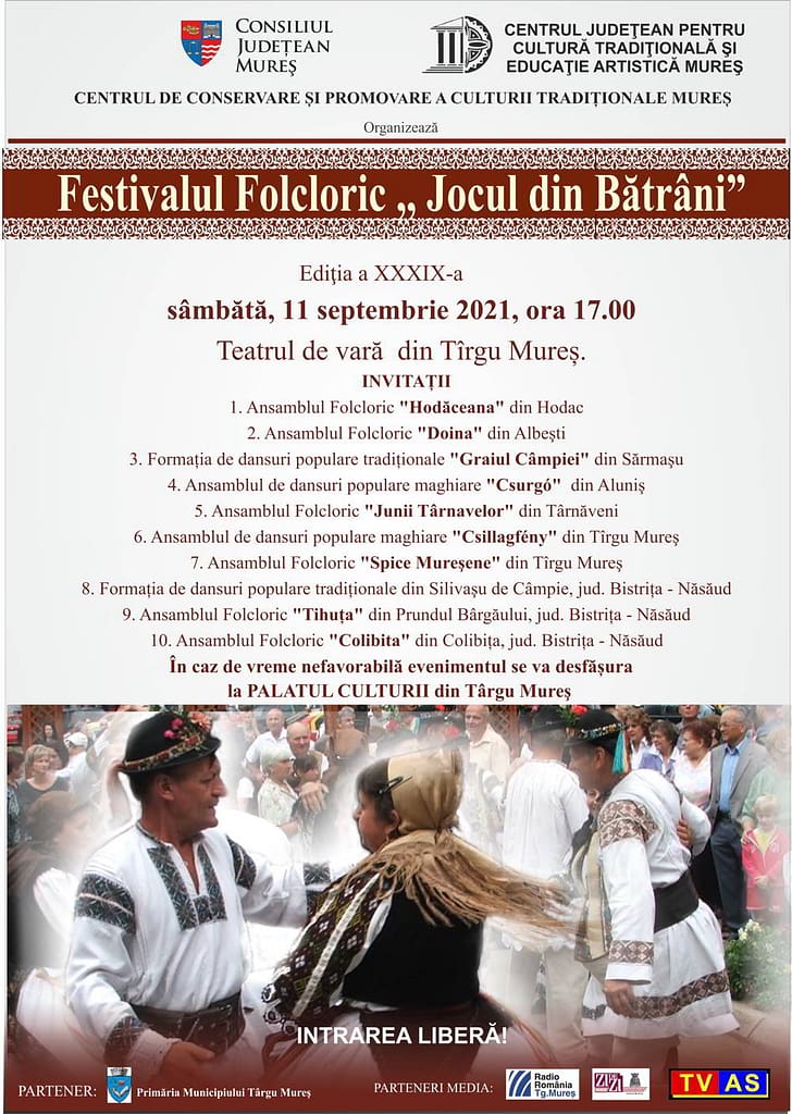 Festivalul Folcloric ,, Jocul din Bătrâni” 2021