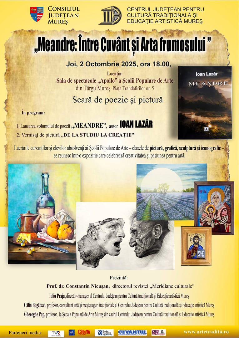 „Meandre: Între Cuvânt și Arta frumosului”